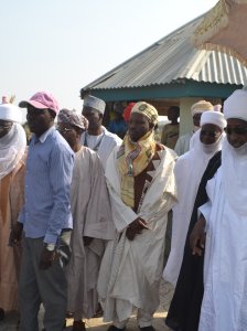 The emir of Dutse ditributing his personal zakkat to the needy in Dutse